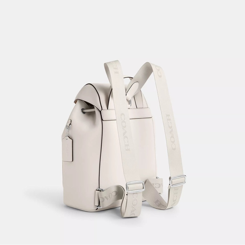Coach Ivory Leather Backpack (Pace) - Picture 2 of 5